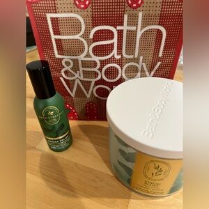 Bath and Body works “stress relief” room spray and candle